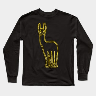 Grunge Tribal Llama Long Sleeve T-Shirt